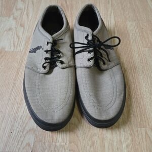 Ralph Lauren Men's Tan Canvas Casual Shoes Size 12